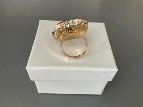 Hello Kitty Girls Custom Jewelry Ring Red Eyeglasses Adjustable 2