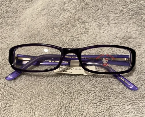 Hello Kitty HK 201 Blue Eyeglass Frames