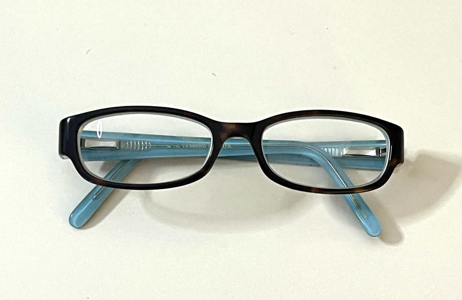 HELLO KITTY HK225 FULL RIM BLUE BROWN FLORAL EYEGLASSES FRAMES GIRL