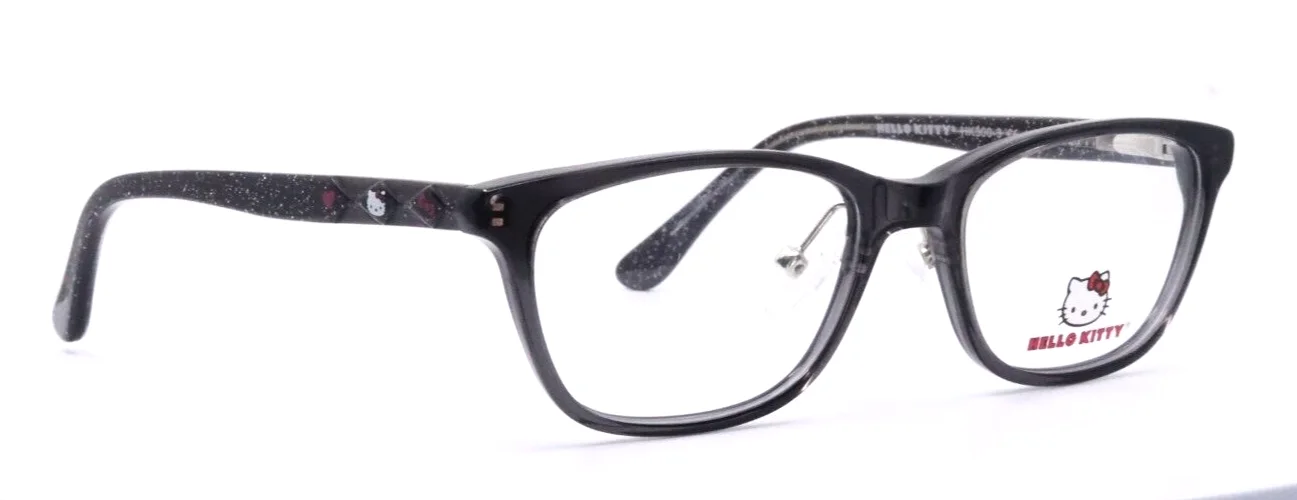 HELLO KITTY HK300-3 Gray Girls Kids Cat Eye Full Rim Eyeglasses 48-16-125 B:32 3