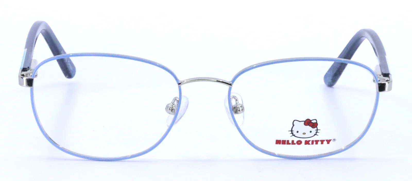 HELLO KITTY HK323-2 Blue Oval Kids Girls Full Rim Eyeglasses Frames 49-16-125 2