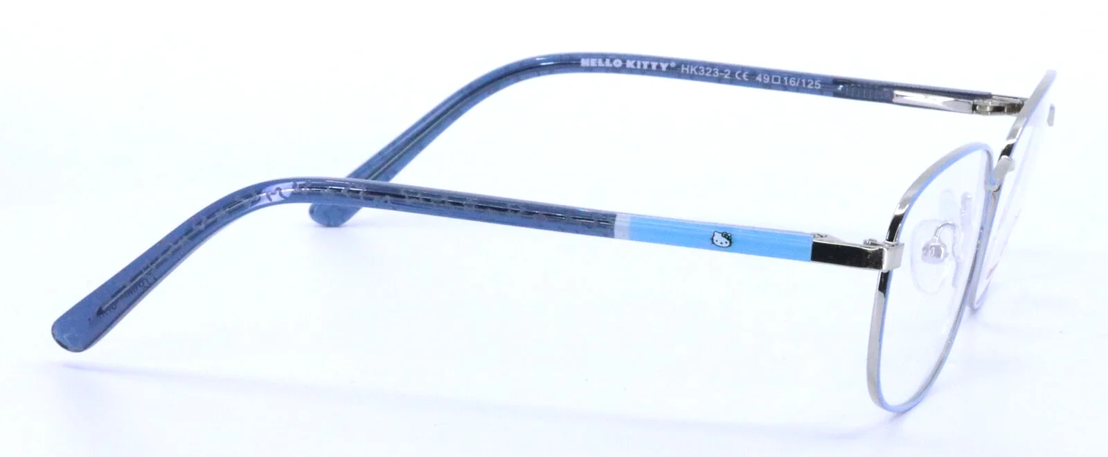 HELLO KITTY HK323-2 Blue Oval Kids Girls Full Rim Eyeglasses Frames 49-16-125 4