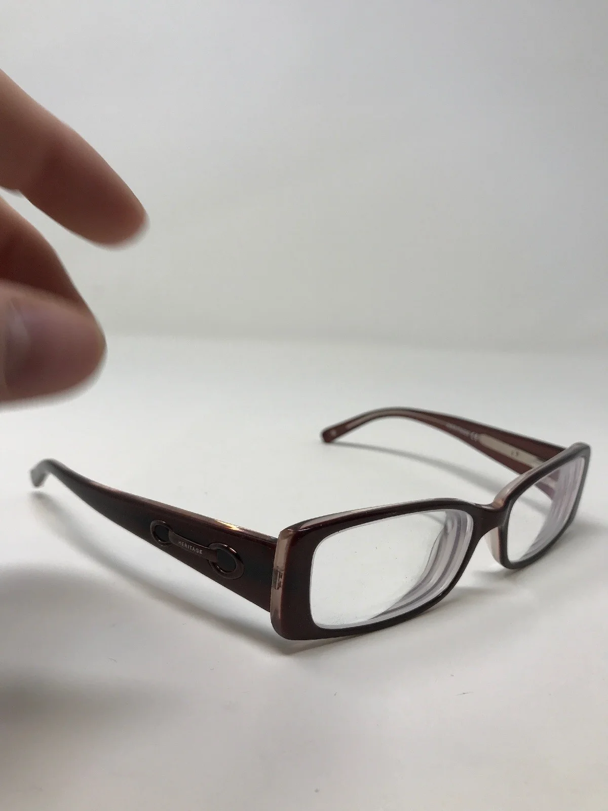 Heritage Eyeglass Frames Via26-01 Maroon 51-15-135 Full Rim Qa35 4