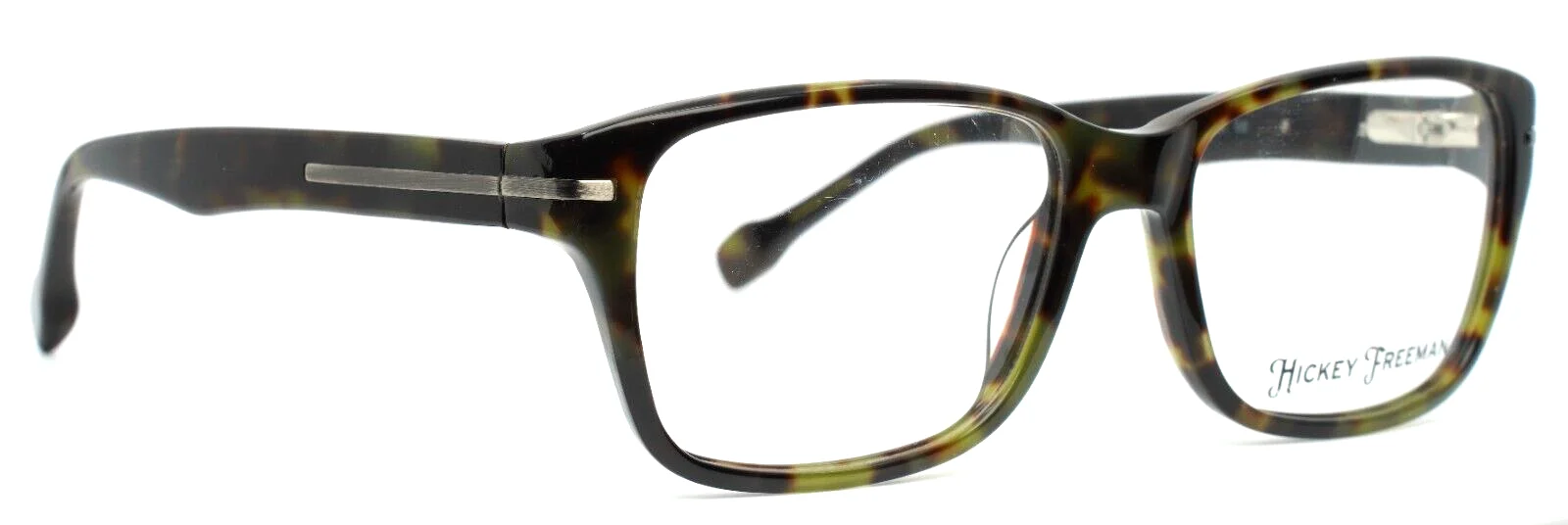 HICKEY FREEMAN Fremont Olive Mens Square Full Rim Eyeglasses 53-17-135 B:39 3