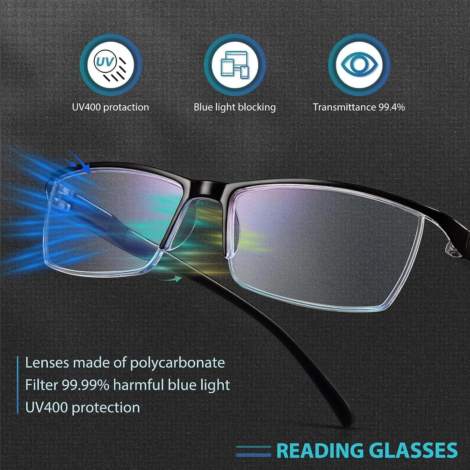 High-Performance Blue Light Blocking Reading Glasses - Premium Sleep Better 4