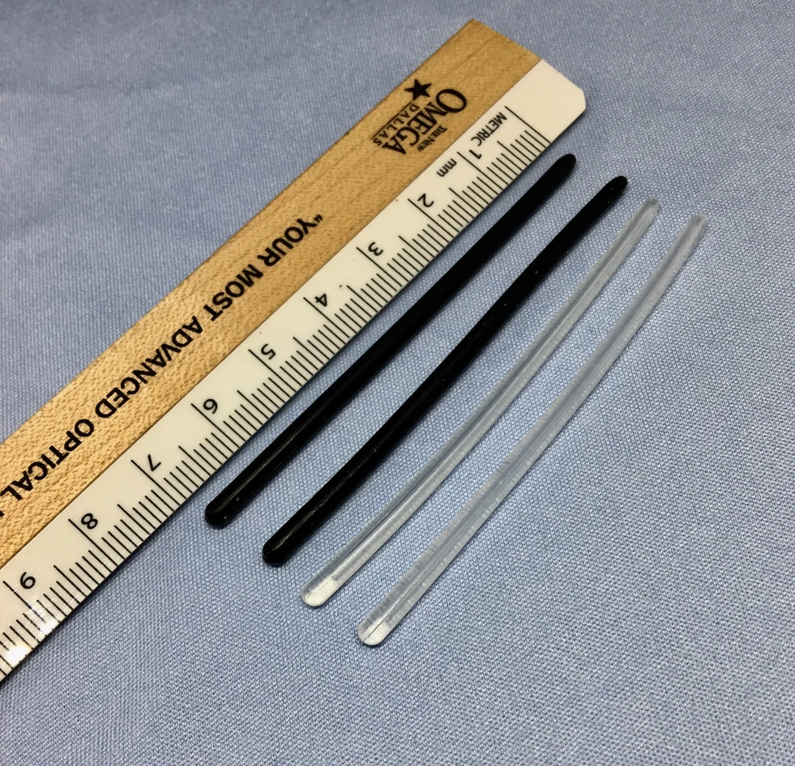 High Quality Silicone temple tip for Thin wire Rimless Frames temples x1 Pair 2