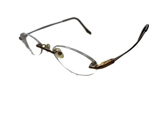 Hikari 12 Wheat Rimless Drilled Eyeglasses Glasses 46[]18-135 Frames Only Petite