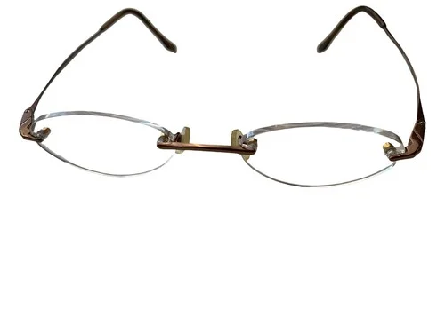 Hikari 12 Wheat Rimless Drilled Eyeglasses Glasses 46[]18-135 Frames Only Petite 2