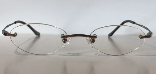 Hikari Eyeglass Frame HAKARI 12 Color Wheat Size 46-18-135 Rimless