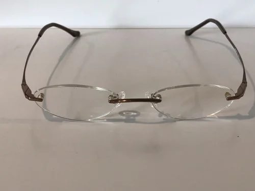 Hikari Eyeglass Frame HAKARI 12 Color Wheat Size 46-18-135 Rimless 2