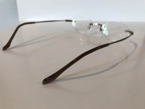 Hikari Eyeglass Frame HAKARI 12 Color Wheat Size 46-18-135 Rimless 4