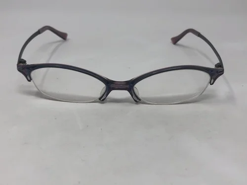 HIKARI MOD.10 Eyeglasses Frame Womens Half Rimless 48-16-140 Blue Crystal R462 2