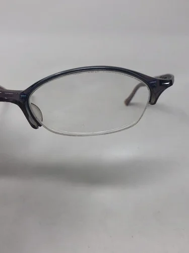 HIKARI MOD.10 Eyeglasses Frame Womens Half Rimless 48-16-140 Blue Crystal R462 4