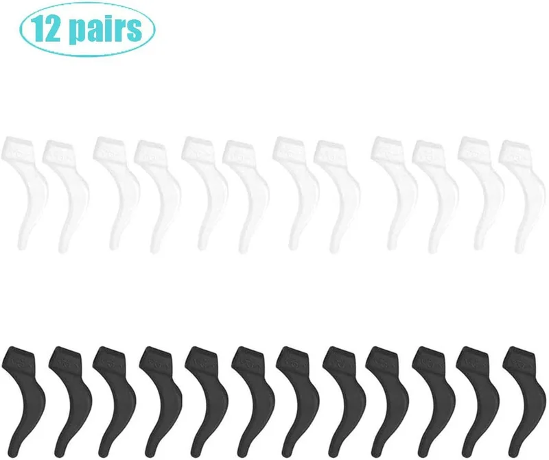 HKIDEE Eyeglass Ear Grip, anti - Slip Comfortable Silicone Elastic Eyeglasses Re 3