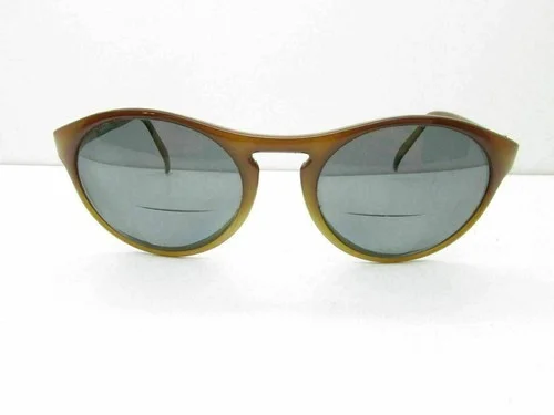 Hobie Avanti EYEGLASSES FRAMES 53-21-140 Brown Round Keyhole 11793 2