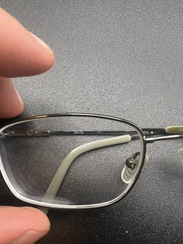 hobie h04003U eyeglass/sunglass frames grey memory metal rare 3