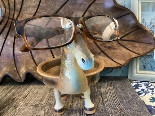 Horse Eyeglass Holder Trinket dish ceramic equestrian Horse Lover Gift 🐴 🐎 3