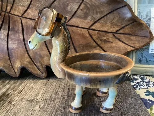 Horse Eyeglass Holder Trinket dish ceramic equestrian Horse Lover Gift 🐴 🐎 4