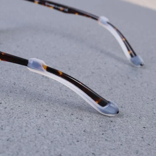 HOT!!! 2 PAIRS EAR COVERS FOR PLASTIC GLASSES SUNGLASSES TEMPLE FRAME TIPS CLEAR