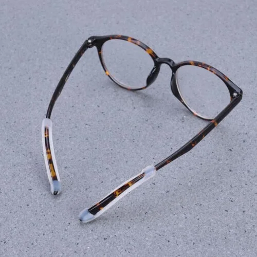 HOT!!! 2 PAIRS EAR COVERS FOR PLASTIC GLASSES SUNGLASSES TEMPLE FRAME TIPS CLEAR 4