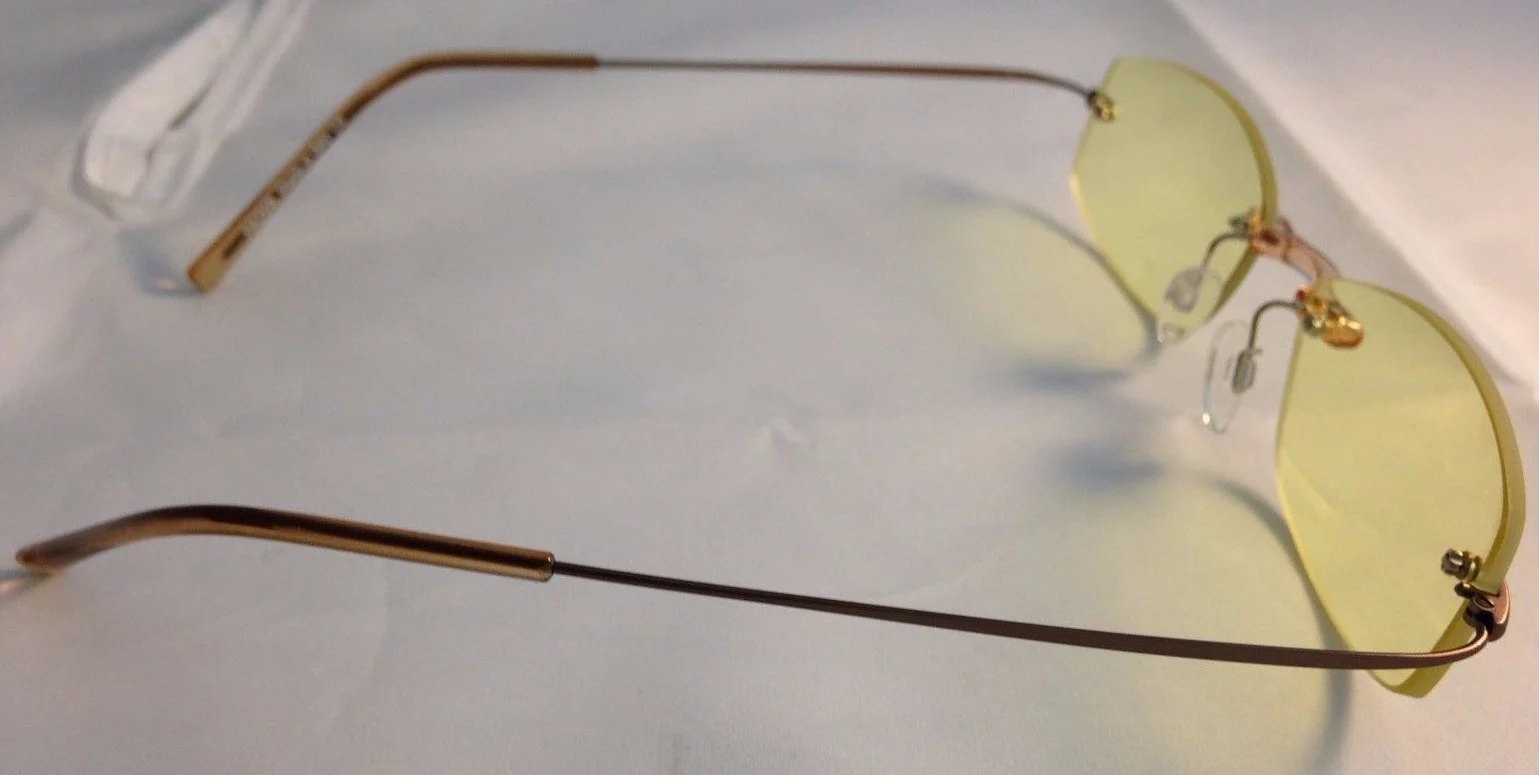 Hoya Eyeglasses 48-18-135m Italy Rimless 3