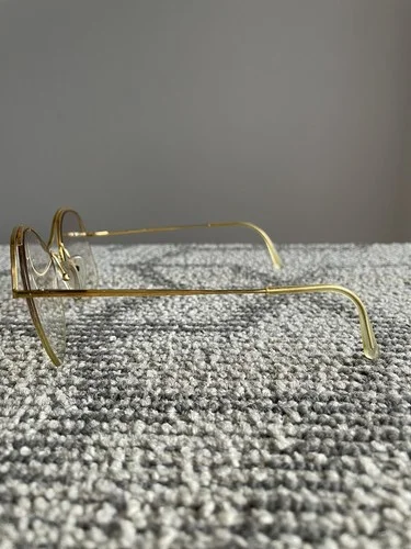 Hoya Eyeglasses Eye Glasses Frames 1/15 14KGF 55-19 Japan 4