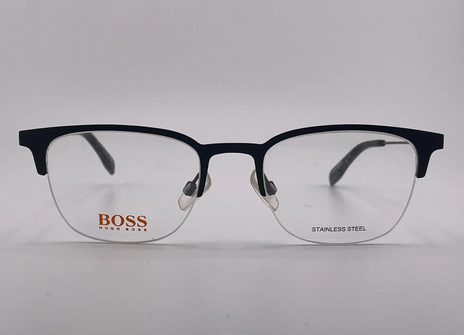 Hugo Boss Orange BO0335 003 Black Half Rim Eyeglasses Frames 51mm 20mm 140mm 2