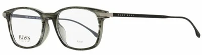 Hugo Boss Rectangular Eyeglasses B0989 PZH Striped Gray 51mm