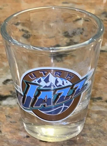 Hunter Brand Utah Jazz shot glass