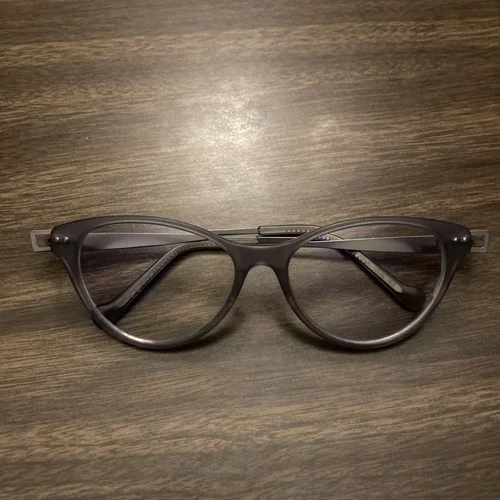 iGREEN Eyeglasses Frames ITALY Palden Gray Clear Acetate 52-15-143 v4.67 co13m 2