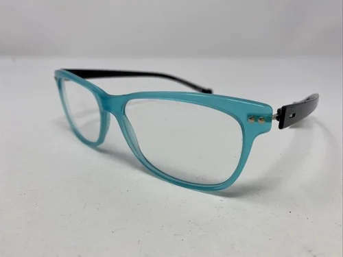 iGreen Italy V4.27 C.05 53-15-143 Cyan Full Rim Plastic Eyeglasses Frame WK99 2