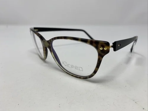 iGreen USA V4.04 C740 53-17-135 Print Full Rim Plastic Eyeglasses Frame CH21 2