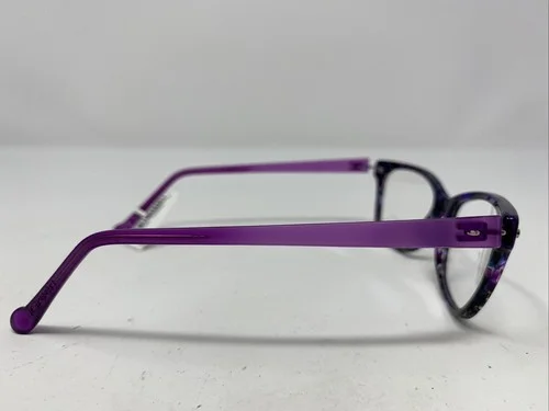 iGreen USA V4.07 C921 49-15-135 Purple Marble Full Rim Eyeglasses Frame FB03 4