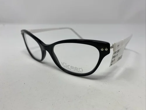 iGreen USA V4.66 C.001 51-18-135 Black Full Rim Plastic Eyeglasses Frame Q835 2