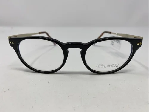 iGreen USA V4.83 C.001 49-20-143 Black Full Rim Plastic Eyeglasses Frame IB37