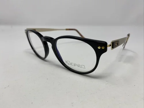 iGreen USA V4.83 C.001 49-20-143 Black Full Rim Plastic Eyeglasses Frame IB37 2