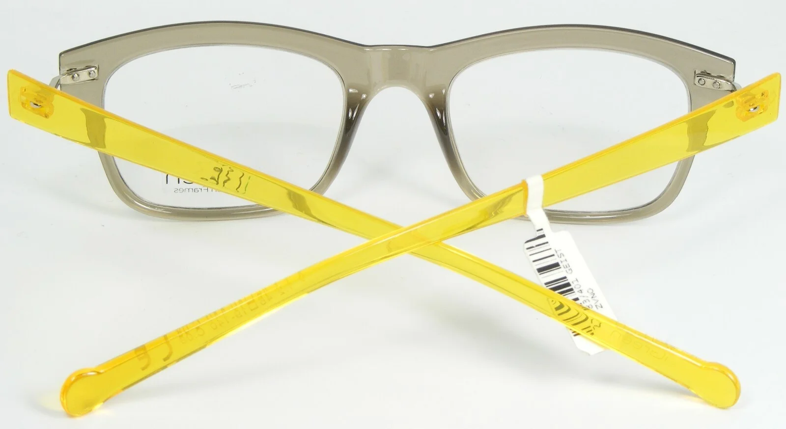 iGreen V1.2 C.08 TRANSPARENT TAUPE EYEGLASSES GLASSES Hi-Tech FRAME 46-19-140mm 3