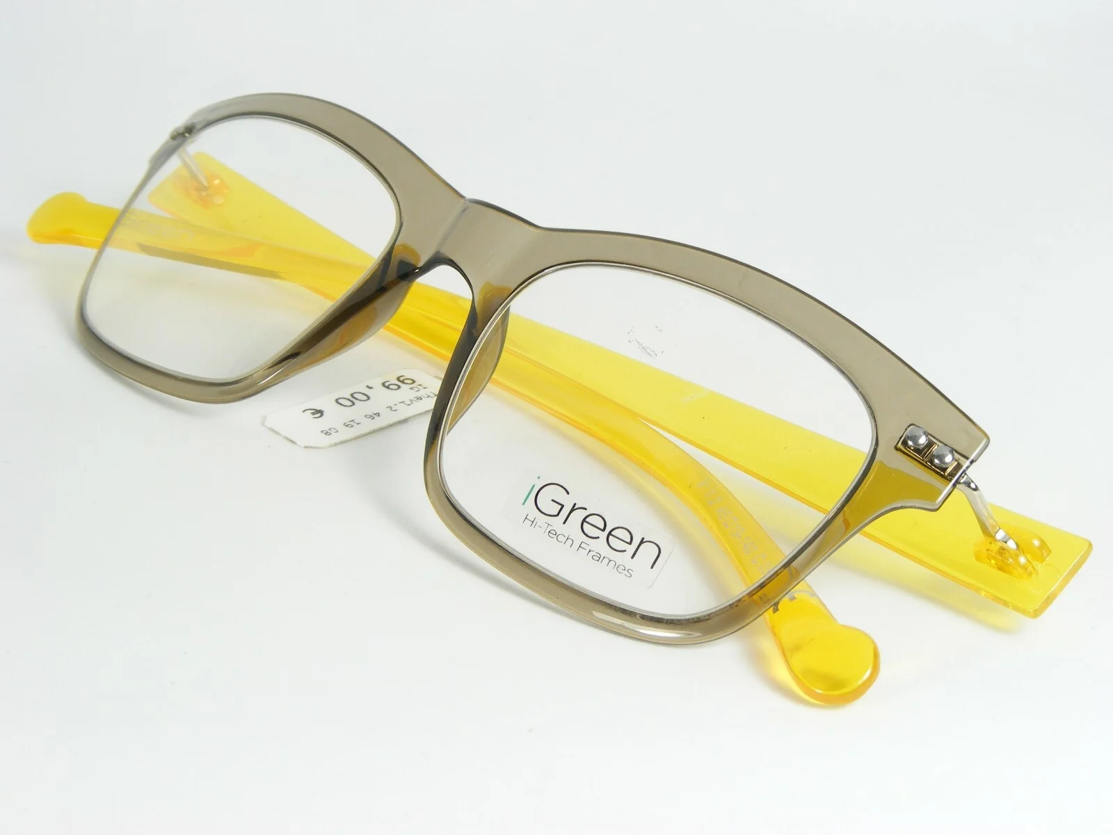 iGreen V1.2 C.08 TRANSPARENT TAUPE EYEGLASSES GLASSES Hi-Tech FRAME 46-19-140mm 4