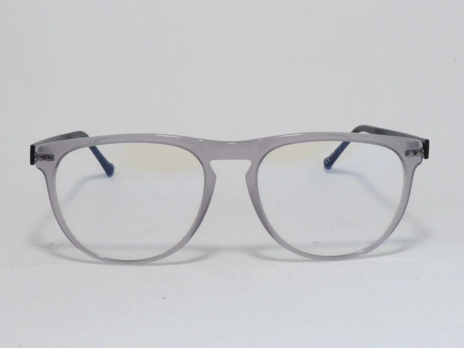 iGREEN V4.73 LIGHTWEIGHT ACETATE EYEGLASS FRAMES TRANSPARENT GREY 53-18-143 NEW