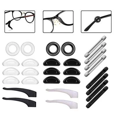 ILSSLI Ear Gripper Holders for Eyeglass Nose Pads Silicone Anti -Slip Glasses.