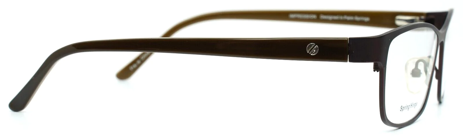 IMPRESSION IMPM-15-22 Brown Mens Rectangle Full Rim Eyeglasses 54-16-145 B:34 4