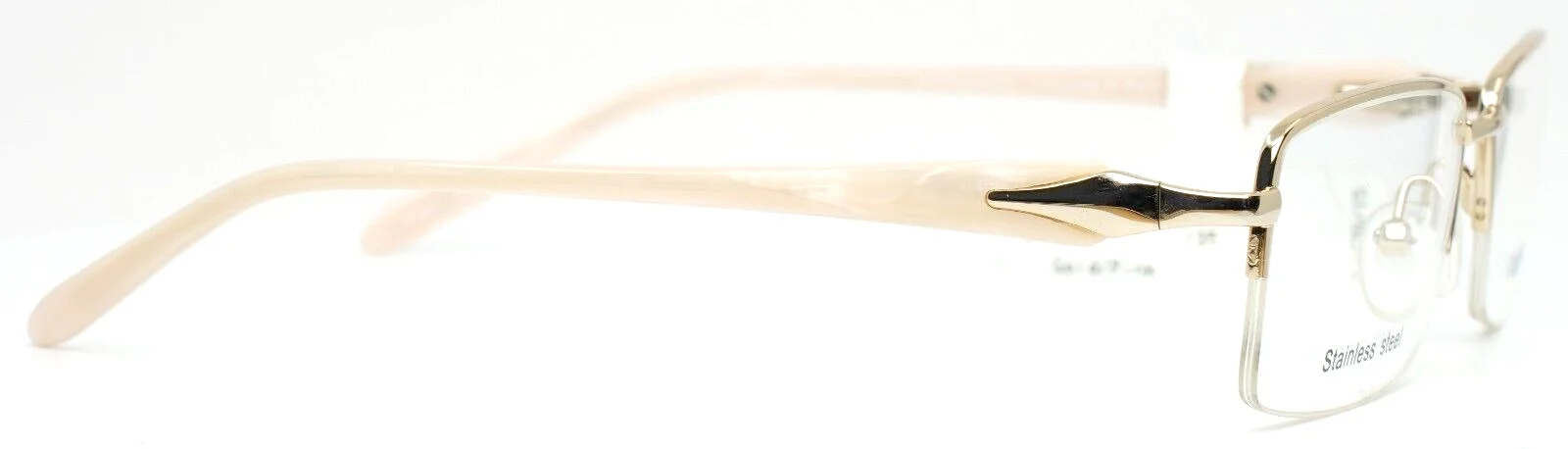 IMPRESSION IMPW1612 Gold Pink Womens Rectangle Eyeglasses Frames 52-17-135 B:31 4