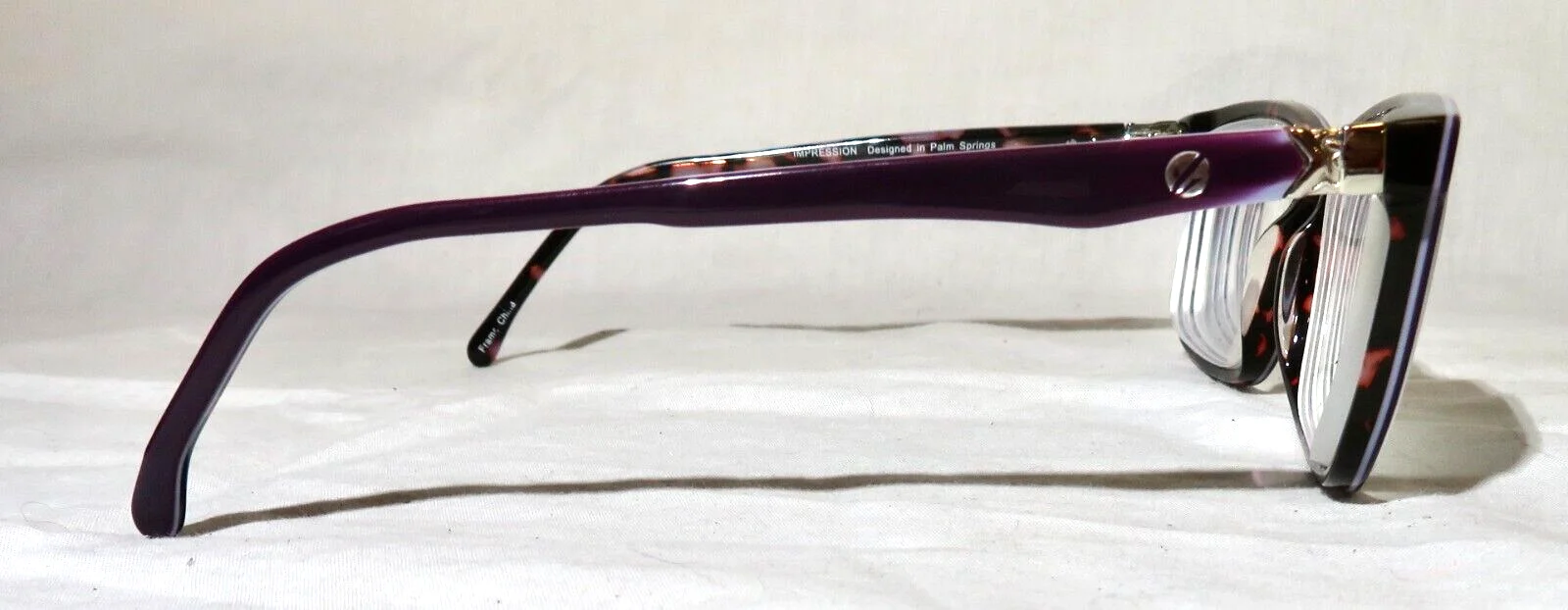 Impression, Palm Springs IMPW-15-20 Eyeglass frame 53-17-140 Purple eyewear 4
