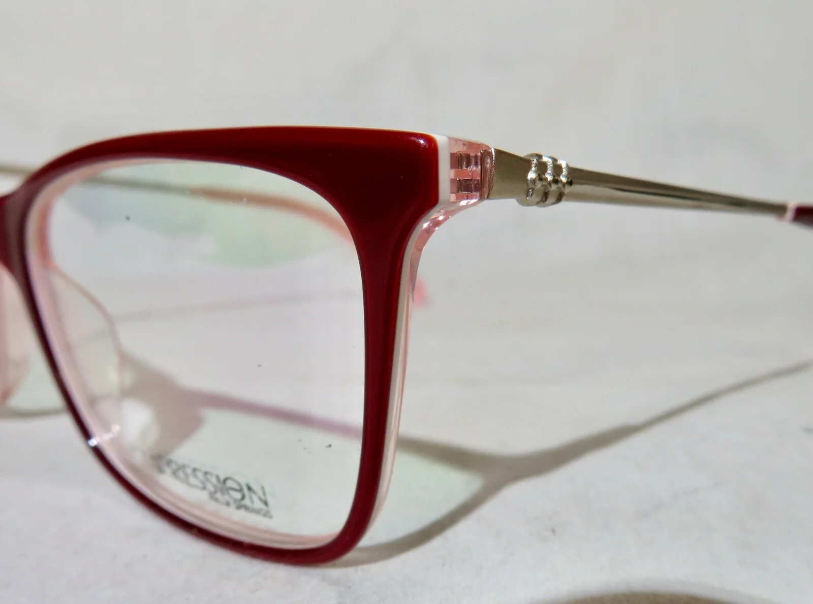 Impression Palm Springs IMPW-18-07 NEW eyeglass frame 52-16-140 Red/Gld eyewear 2