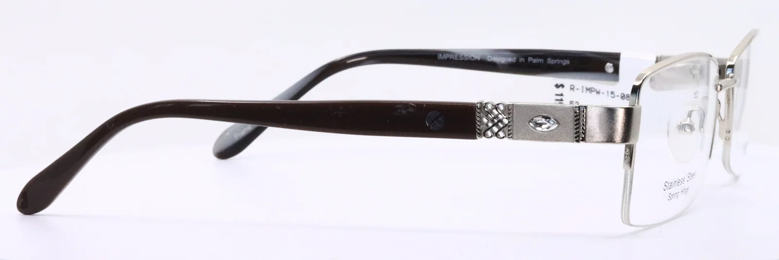 Impression R-IMPW-15-08 Gold Ivory Rectangular Womens Eyeglasses Frame 53-17-140 4