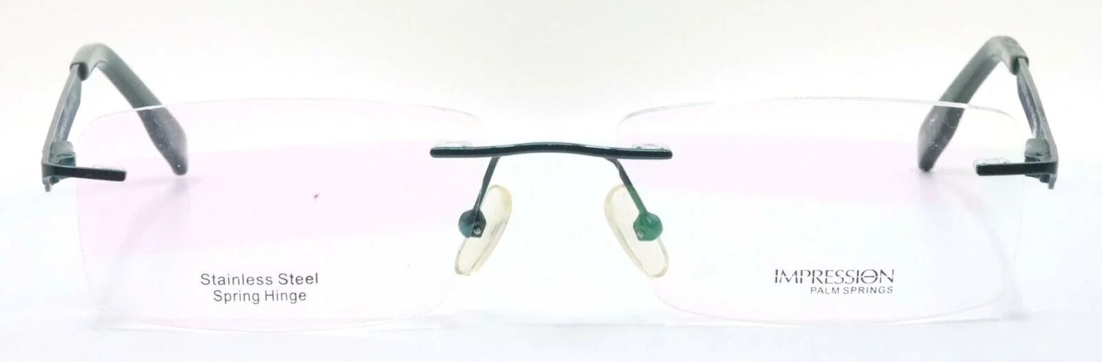 IMPRESSION R-IMPW-15-20 Teal Rectangular Rimless Womens Eyeglasses 55-17-140 2