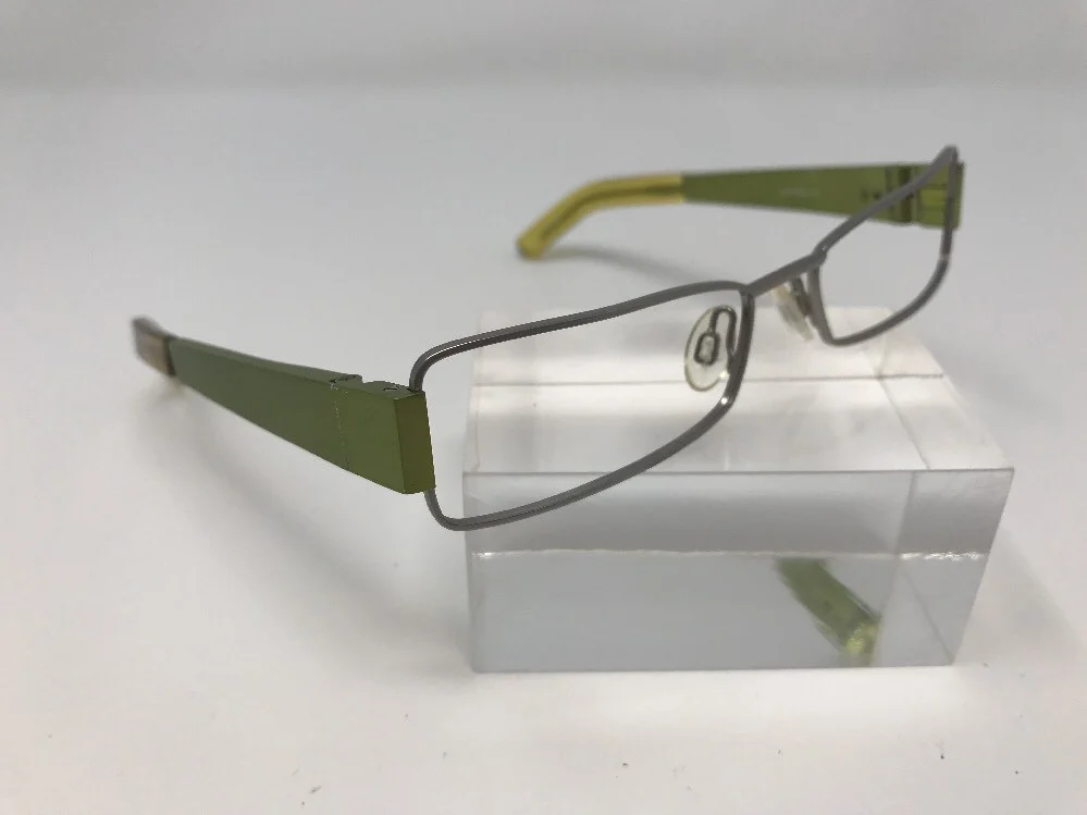 Inface Danish Design 368 Eyeglasses 54-16 Green Silver Flex Hinge TG28 2