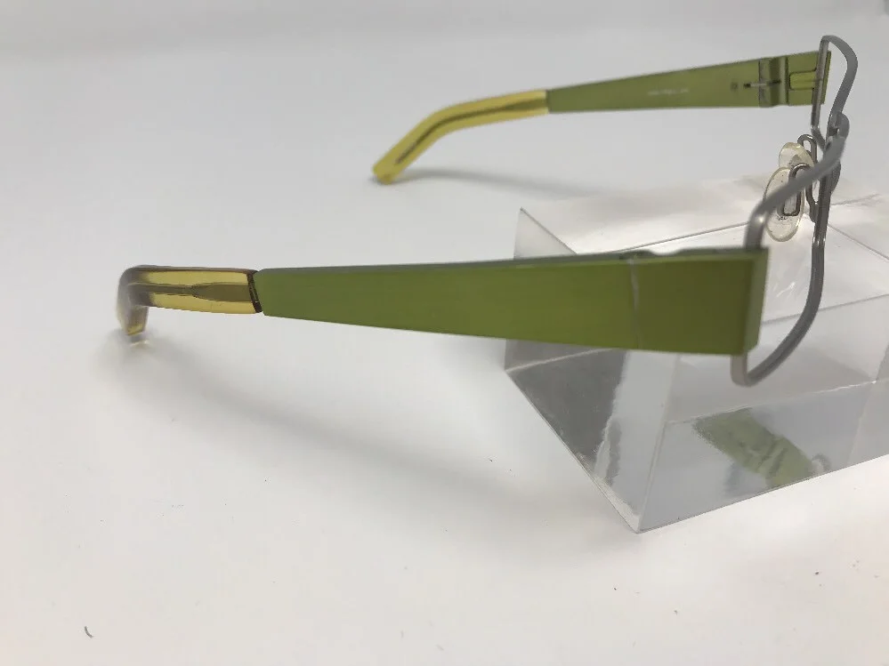 Inface Danish Design 368 Eyeglasses 54-16 Green Silver Flex Hinge TG28 3