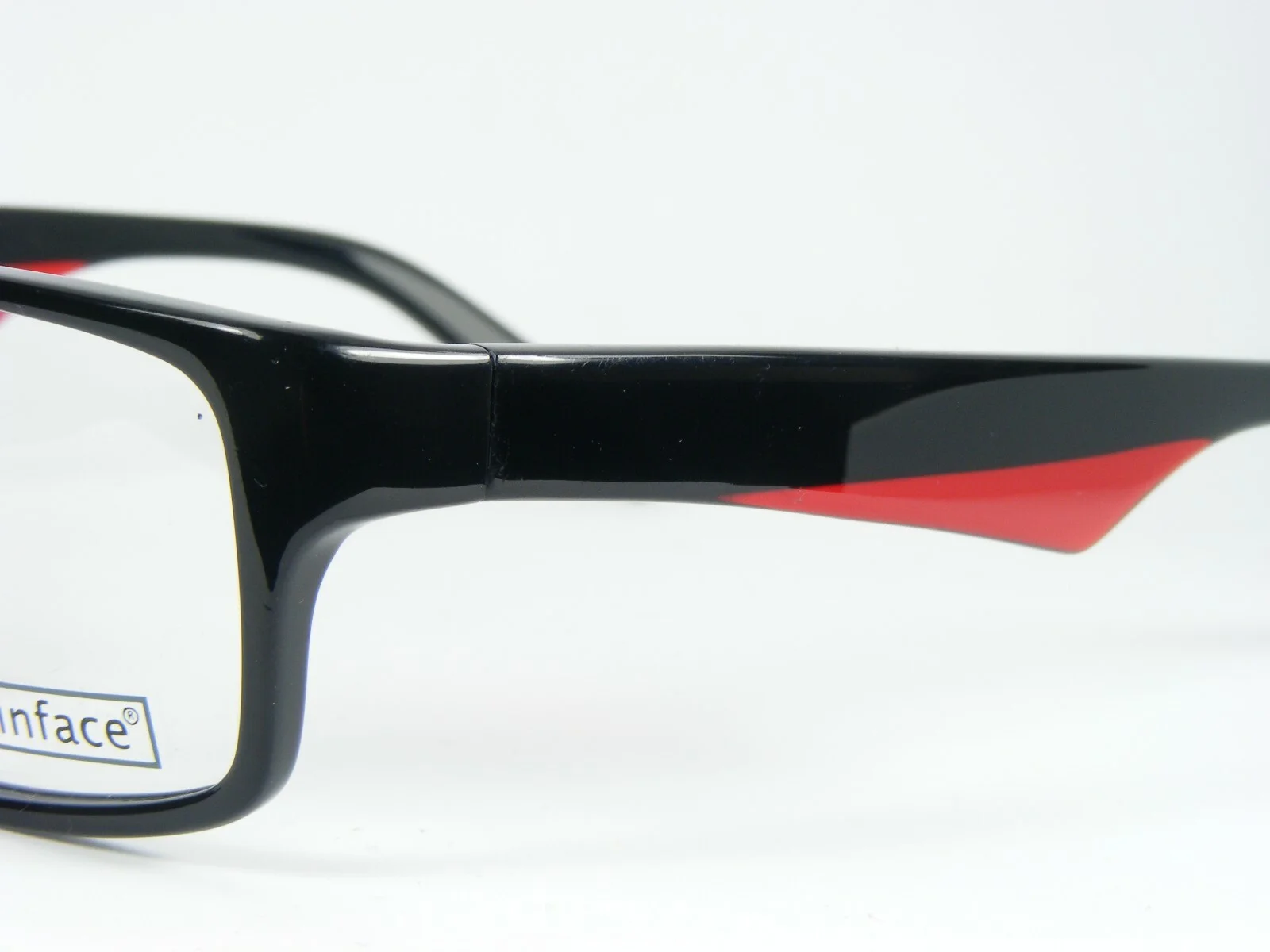 Inface Danish Design if9207-885 BLACK /RED EYEGLASSES GLASSES FRAME 52-16-130mm 4