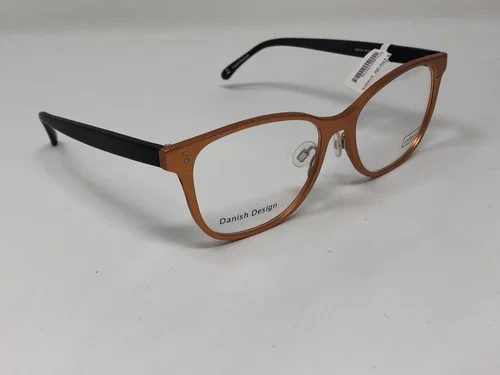 INFACE IF 8398-499 Eyeglasses Frame Danish Design 53-16-140 Orange/Black FC30 3
